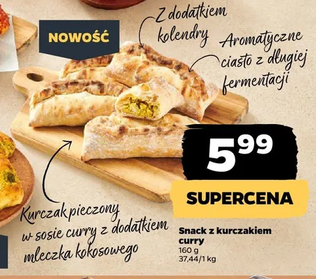 Snack z kurczakiem curry promocja w Netto