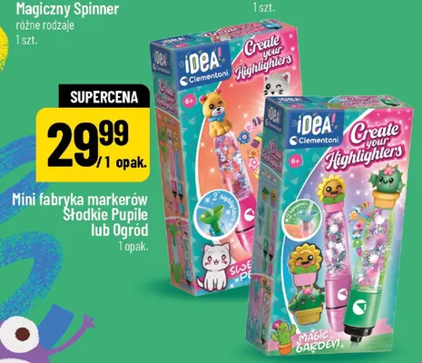 Mini fabryka markerów Ogród Clementoni promocja w POLOmarket