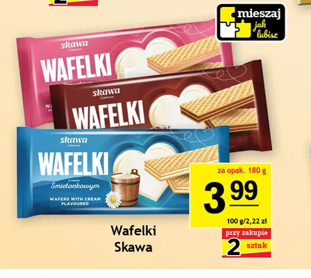 Wafelki o smaku śmietankowym Skawa promocja w Gram Market