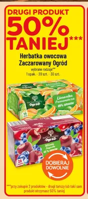 Herbatka owocowa Zaczarowany Ogród Limonka Pomarańcza promocja w POLOmarket