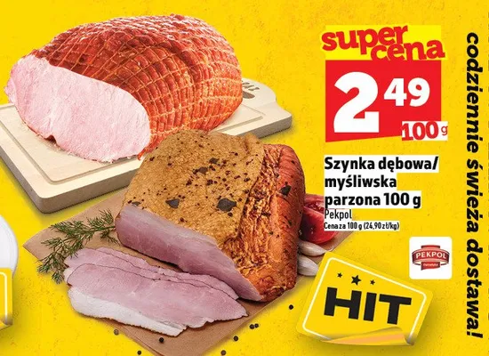 Szynka dębowa/myśliwska parzona promocja w TOPAZ