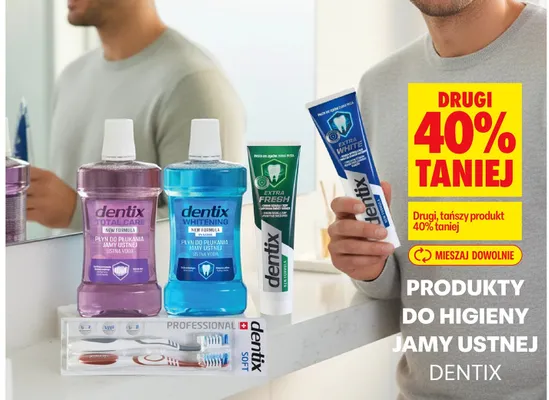 Wszystkie produkty do higieny jamy ustnej Dentix promocja w Biedronka