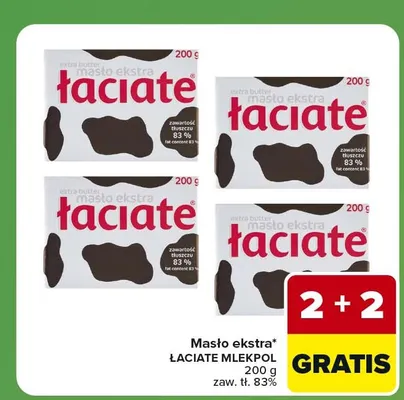 Masło ekstra Łaciate promocja w Carrefour Express
