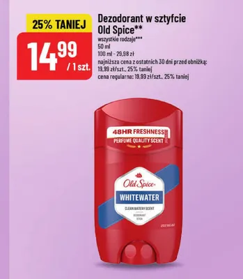 Dezodorant w sztyfcie Old Spice promocja w POLOmarket