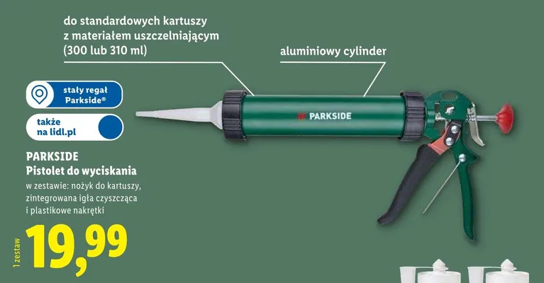 Pistolet do wyciskania Parkside promocja w Lidl