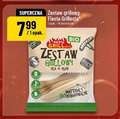 Zestaw grillowy Fiesta Grillesta 18 elementów promocja w POLOmarket