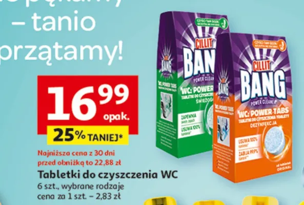Tabletki do czyszczenia WC promocja w Auchan