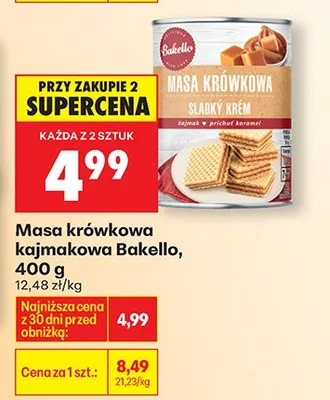 Masa krówkowa kajmakowa promocja w Biedronka