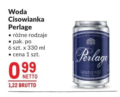 Woda Cisowianka Perlage 6-pak 330ml promocja w Makro
