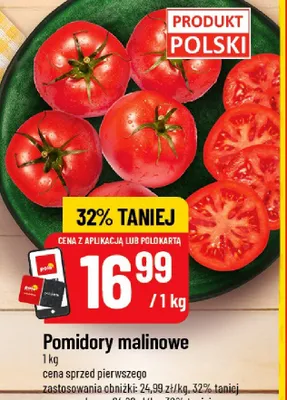 Pomidory malinowe promocja w POLOmarket