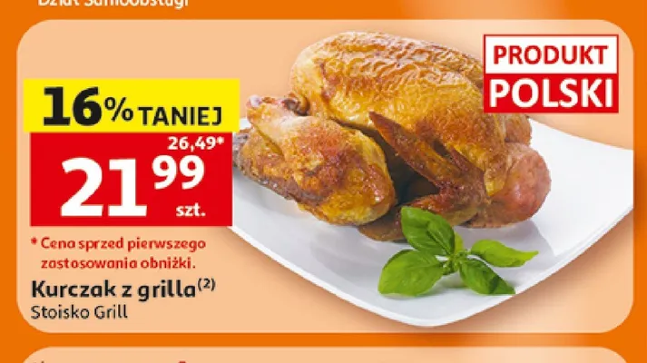 Kurczak z grilla promocja w Auchan