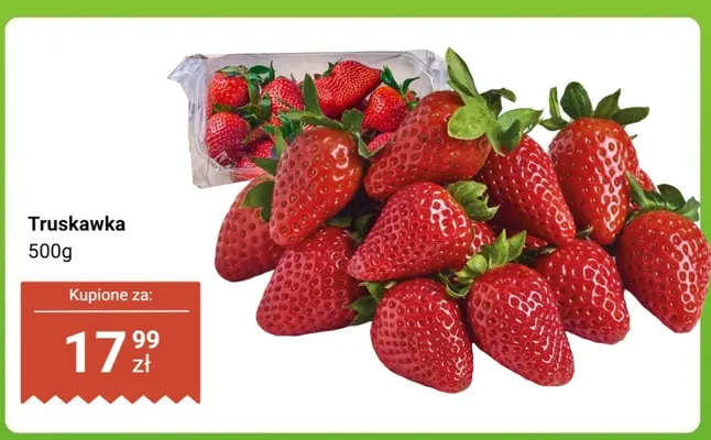 Truskawka 500 g promocja w Dino