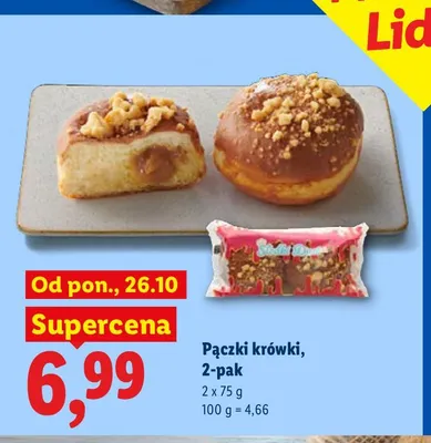 Pączki krówki 2-pak promocja w Lidl
