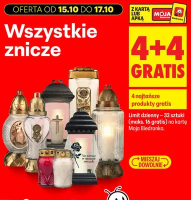 Znicze promocja w Biedronka