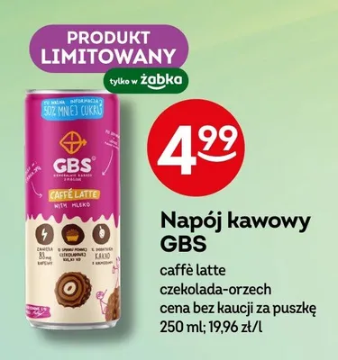 Napój kawowy caffè latte czekolada-orzech promocja w Żabka