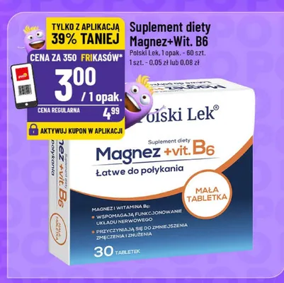 Suplement diety Magnez+Wit. B6 promocja w POLOmarket