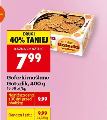 Goferki maślane promocja w Biedronka