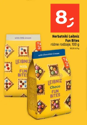 Herbatniki Leibniz Milk Fun Bites promocja w Dealz