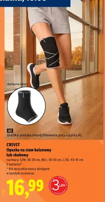 Opaska na staw kolanowy CRIVIT promocja w Lidl