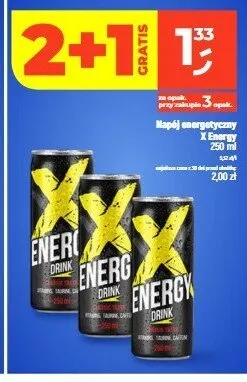 Napój energetyczny X Energy Classic Taste promocja w Dealz