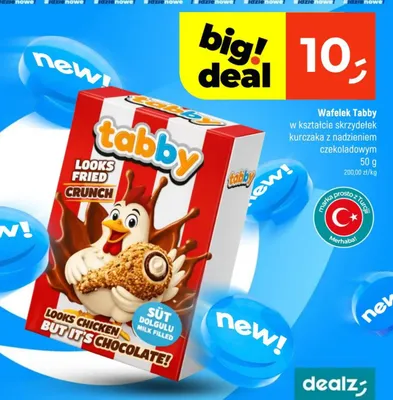 Wafelek w kształcie skrzydełek kurczaka z nadzieniem czekoladowym promocja w Dealz