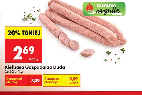 Kiełbasa Gospodarza Duda promocja w Biedronka