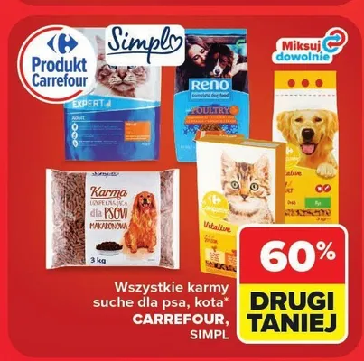 Karma sucha dla kota Carrefour Companion Vitalive promocja w Carrefour