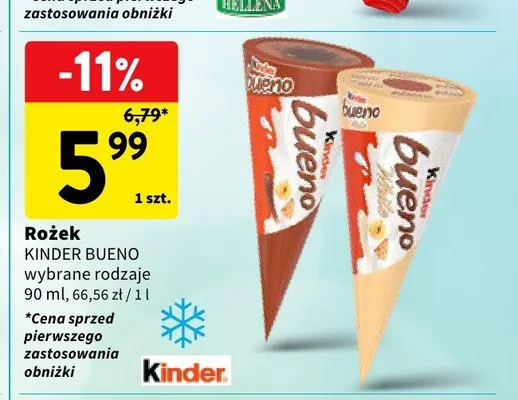 Rożek Kinder Bueno White promocja w Intermarche