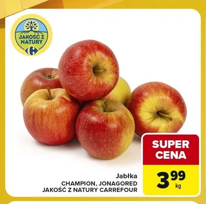 Jabłka Champion Jakość z Natury Carrefour promocja w Carrefour Express