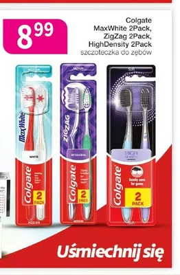 Szczoteczka do zębów Colgate HighDensity 2-pak promocja w Drogerie Polskie