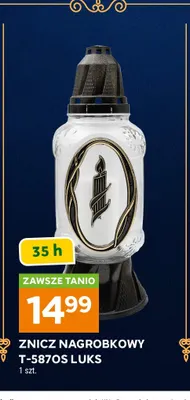 Znicz nagrobkowy T-587OS Luks promocja w Stokrotka
