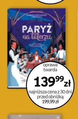 Książka Paryż na talerzu oprawa twarda promocja w Empik