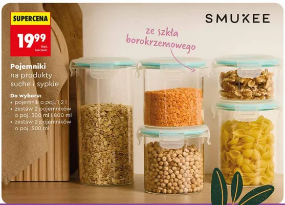 Pojemniki na produkty suche i sypkie pojemnik promocja w Biedronka