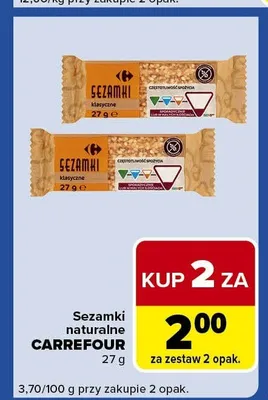 Sezamki naturalne Carrefour promocja w Carrefour Express