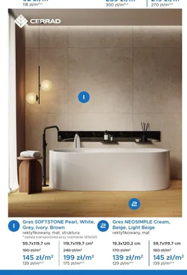 Gres NEOSIMPLE Beige 19,3x120,2 cm promocja w Blu Salony Łazienek