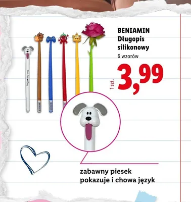 Długopis silikonowy Beniamin promocja w Lidl