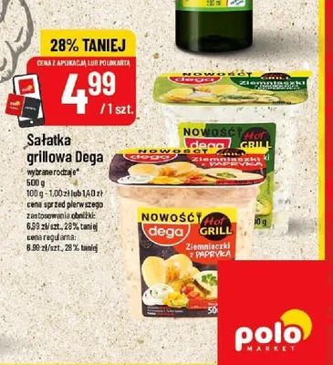 Sałatka grillowa Dega Ziemniaczki z papryką promocja w POLOmarket
