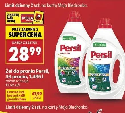 Żel do prania Persil promocja w Biedronka