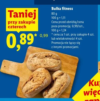 Bułka fitness promocja w Lidl