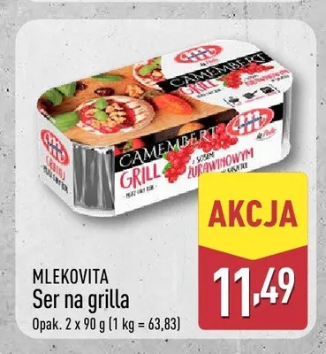 Ser na grilla Camembert z ziołami Mlekovita promocja w Aldi