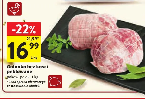 Golonko bez kości peklowane promocja w Intermarche