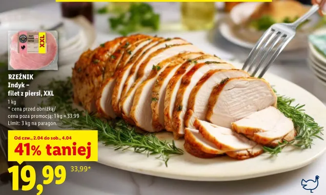 Filet z piersi indyk XXL promocja w Lidl