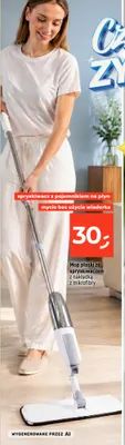 Mop płaski ze spryskiwaczem z nakładką z mikrofibry promocja w Dealz