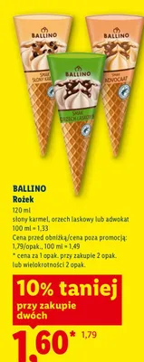 Lody rożek adwokat Ballino promocja w Lidl