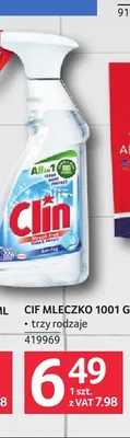 Mleczko do czyszczenia Cif promocja w Selgros