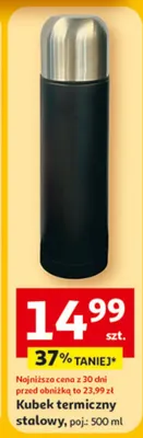 Kubek termiczny stalowy promocja w Auchan