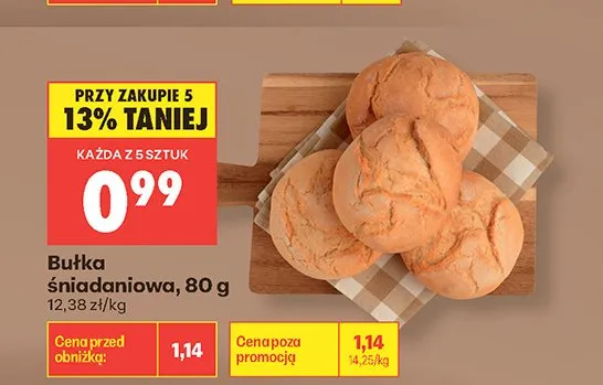 Bułka śniadaniowa promocja w Biedronka