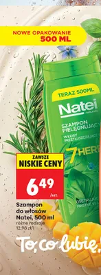Szampon do włosów Natei Naturals 7 Herbs promocja w Biedronka