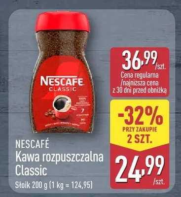 Kawa rozpuszczalna Classic promocja w Aldi