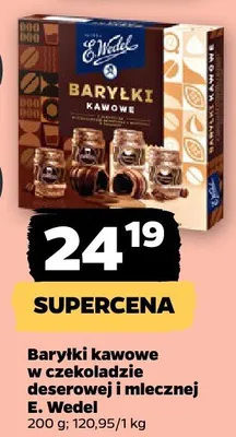 Baryłki kawowe w czekoladzie deserowej i mlecznej promocja w Netto